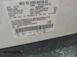 2015 Ford Explorer with VIN 1FM5K8B86FGC09613, listed as a IAAI auction lot 42616100 with 222,369 mi miles and . Bid and sale history available at DreamBid. Image 1.