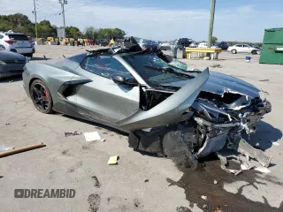 2023 Chevrolet Corvette 2LT with VIN 1G1YB3D46P5138627, listed as a Copart auction lot 70691464 with 0 mi miles and Salvage Title. Bid and sale history available at carsss.com. Image 4.