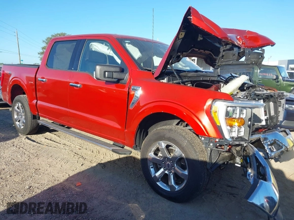 2023 Ford F-150 XL with VIN 1FTFW1E50PKF48369, listed as a IAAI auction lot 41090142 with 10,710 mi miles. Bid and sale history available at carsss.com. Image 1.