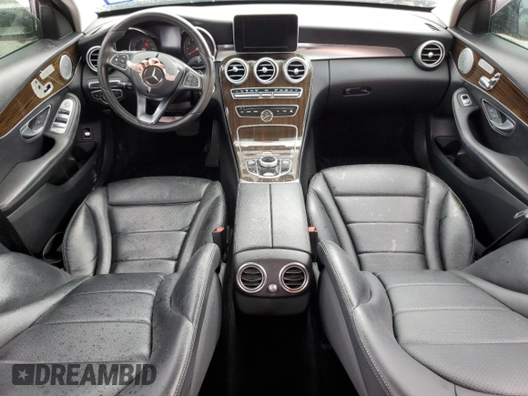 2017 Mercedes-Benz C 300 with VIN 55SWF4KB7HU197422, listed as a Copart auction lot 55016885 with 106,064 mi miles and Non repairable. Bid and sale history available at DreamBid. Image 8.