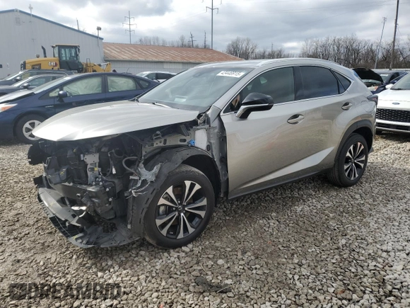 2020 Lexus NX with VIN JTJSARDZ5L2231100, listed as a Copart auction lot 43446915 with 39,686 mi miles and Salvage Title. Bid and sale history available at carsss.com. Image 1.
