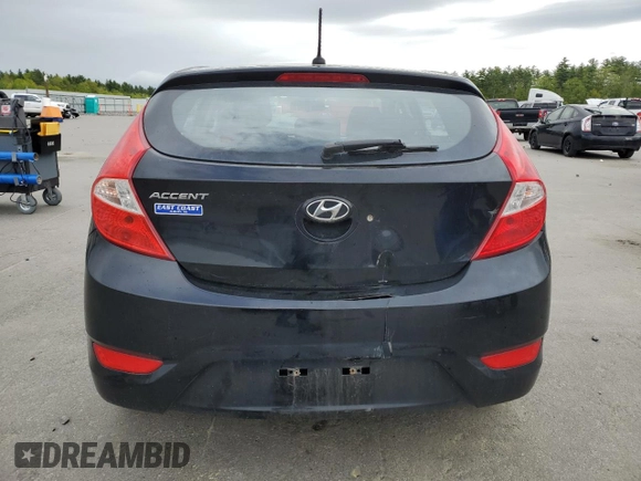 2012 Hyundai Accent GS with VIN KMHCT5AE3CU046765, listed as a Copart auction lot 57383685 with Not provided miles and Clean title. Bid and sale history available at DreamBid. Image 6.