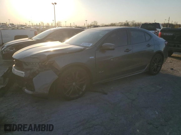 2018 Acura TLX w/A-SPEC Pkg with VIN 19UUB3F61JA003382, listed as a Copart auction lot 48741205 with 69,453 mi miles and Salvage Title. Bid and sale history available at carsss.com. Image 1.
