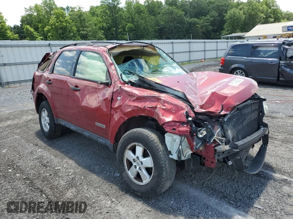 2008 Ford Escape XLT with VIN 1FMCU93198KC65621, listed as a Copart auction lot 61740935 with Not provided miles and Salvage title. Bid and sale history available at DreamBid. Image 4.
