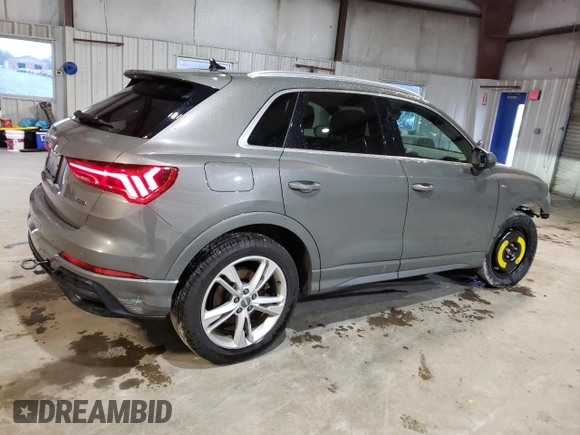 2020 Audi Q3 S line Premium Plus with VIN WA1EECF3XL1114302, listed as a Copart auction lot 52161355 with 39,536 mi miles and Salvage Title. Bid and sale history available at carsss.com. Image 3.