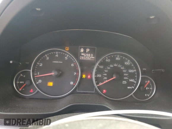 2013 Subaru Legacy 2.5i z VIN 4S3BMBA66D3043516, wystawiony jako Copart lot #59712795 z przebiegiem 80 282 mil mil oraz Szkoda całkowita • Salvage title. Historia ofert i sprzedaży dostępna na DreamBid. Obrazek 9.