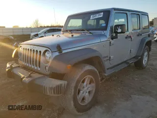 2018 Jeep Wrangler JK Unlimited Sport S with VIN 1C4HJWDG3JL891010, listed as a Copart auction lot 85007304 with 126,887 mi miles and Salvage Title. Bid and sale history available at carsss.com. Image 1.