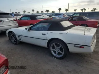 1986 Chevrolet Corvette with VIN 1G1YY6789G5900332, listed as a Copart auction lot 76500584 with 0 mi miles and Salvage Title. Bid and sale history available at carsss.com. Image 2.