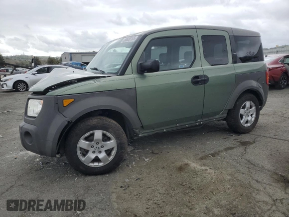 2005 Honda Element EX with VIN 5J6YH18625L015657, listed as a Copart auction lot 50836165 with 184,845 mi miles and Salvage Title. Bid and sale history available at DreamBid. Image 1.