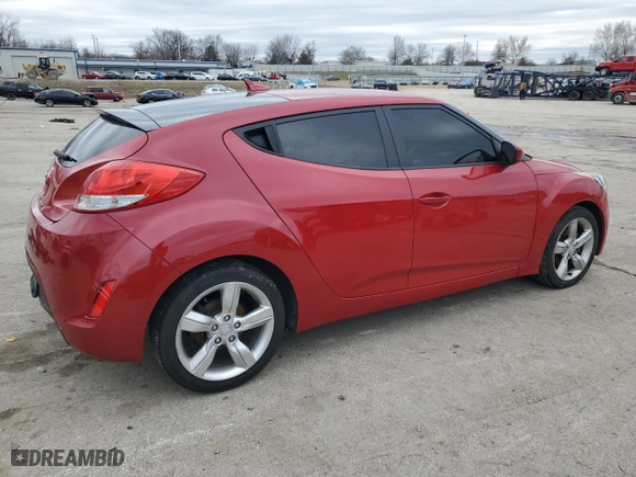 2015 Hyundai Veloster with VIN KMHTC6AD4FU229741, listed as a Copart auction lot 44585985 with 124,790 mi miles and Clean Title. Bid and sale history available at carsss.com. Image 3.