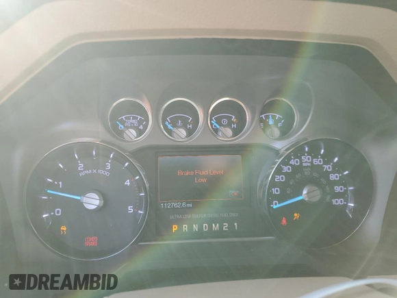 2015 Ford F-350 Lariat with VIN 1FT8W3DT3FEB28770, listed as a Copart auction lot 43983105 with 112,762 mi miles and Salvage title. Bid and sale history available at DreamBid. Image 9.