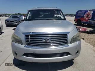 2014 Infiniti QX80 with VIN JN8AZ2NF4E9555172, listed as a Copart auction lot 52302975 with 107,709 mi miles and Salvage Title. Bid and sale history available at DreamBid. Image 5.