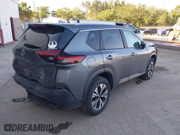 2023 Nissan Rogue SV with VIN 5N1BT3BB8PC795562, listed as a IAAI auction lot 42058955 with 53,820 mi miles. Bid and sale history available at carsss.com. Image 4.