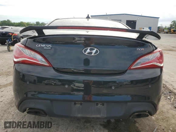 2014 Hyundai Genesis Coupe Premium with VIN KMHHT6KD4EU115015, listed as a Copart auction lot 54055895 with 199,541 mi miles and Salvage title. Bid and sale history available at DreamBid. Image 6.