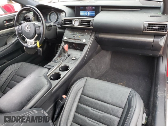 2017 Lexus RC 350 with VIN JTHHE5BCXH5017331, listed as a Copart auction lot 45052195 with 112,648 mi miles and Salvage title. Bid and sale history available at DreamBid. Image 8.