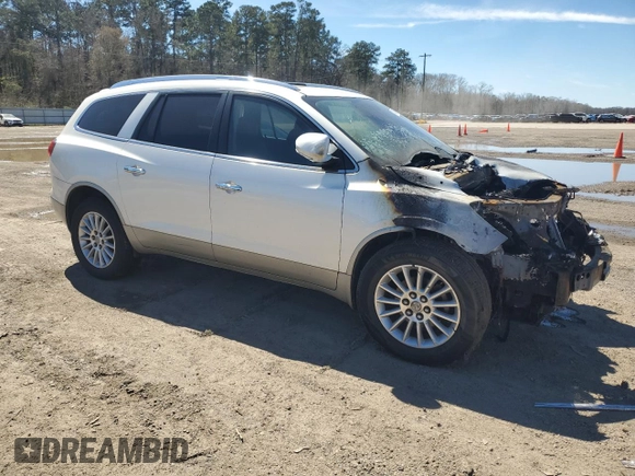2011 Buick Enclave CXL-1 with VIN 5GAKRBED7BJ242191, listed as a Copart auction lot 47800485 with 0 mi miles and Salvage Title. Bid and sale history available at carsss.com. Image 4.