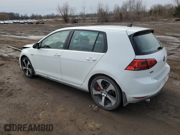 2016 Volkswagen Golf GTI SE w/Performance Pkg with VIN 3VW547AUXGM015744, listed as a Copart auction lot 47677445 with 130,490 mi miles and Salvage Title. Bid and sale history available at carsss.com. Image 2.
