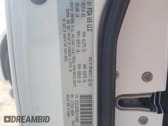 2020 Chrysler 300 Limited with VIN 2C3CCAEG5LH124463, listed as a Copart auction lot 67393734 with 104,833 mi miles and Salvage Title. Bid and sale history available at DreamBid. Image 12.