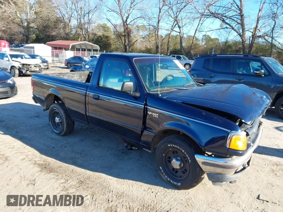 1997 Ford Ranger XLT z VIN 1FTCR10A1VUC49988, wystawiony jako IAAI lot #41257264 z przebiegiem 414 401 mil mil oraz . Historia ofert i sprzedaży dostępna na DreamBid. Obrazek 1.