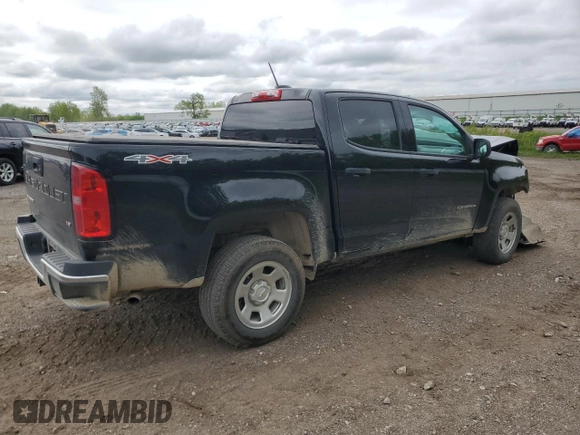 2022 Chevrolet Colorado 4WD Work Truck with VIN 1GCGTBEN2N1321979, listed as a Copart auction lot 57355355 with 20,570 mi miles and Non repairable. Bid and sale history available at DreamBid. Image 3.