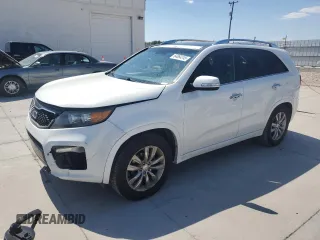2013 Kia Sorento SX with VIN 5XYKW4A22DG383003, listed as a Copart auction lot 64064245 with 154,450 mi miles and Salvage title. Bid and sale history available at DreamBid. Image 1.