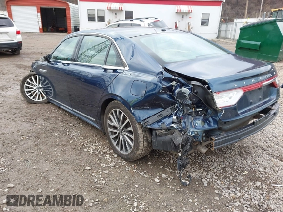 2017 Lincoln Continental Select with VIN 1LN6L9TK2H5603593, listed as a IAAI auction lot 41722163 with 63,431 mi miles. Bid and sale history available at carsss.com. Image 3.