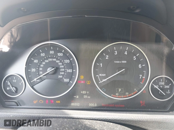 2015 BMW 3 Series 328i with VIN WBA3A5C57FP604950, listed as a IAAI auction lot 42106258 with 86,552 mi miles and . Bid and sale history available at DreamBid. Image 7.