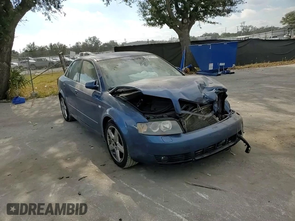 2005 Audi A4 3.0L with VIN WAULT68E85A021636, listed as a Copart auction lot 83424744 with 163,991 mi miles and Salvage title. Bid and sale history available at DreamBid. Image 10.