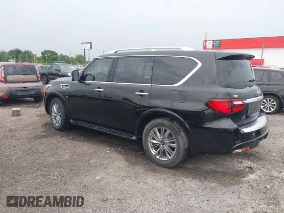 2019 Infiniti QX80 Luxe z VIN JN8AZ2NE9K9232450, wystawiony jako IAAI lot #42171227 z przebiegiem 98 279 mil mil oraz . Historia ofert i sprzedaży dostępna na DreamBid. Obrazek 3.