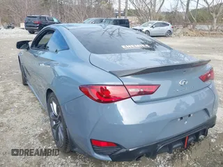 2021 Infiniti Q60 Red Sport 400 with VIN JN1FV7LKXMM530401, listed as a IAAI auction lot 41409153 with 31,247 mi miles and . Bid and sale history available at DreamBid. Image 3.