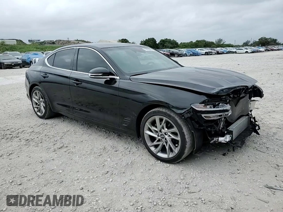 2022 Genesis G70 2.0T with VIN KMTG34TA9NU086962, listed as a Copart auction lot 79085484 with 19,700 mi miles and Non Repairable. Bid and sale history available at DreamBid. Image 11.