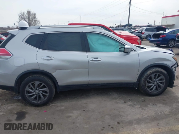 2016 Nissan Rogue SL with VIN 5N1AT2MV3GC762496, listed as a IAAI auction lot 41851987 with 90,623 mi miles and . Bid and sale history available at DreamBid. Image 13.