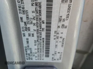 2016 Ford Escape SE с VIN 1FMCU9GX9GUA34638, выставлен на аукционе Copart как лот 55757955 с пробегом 55 143 миль миль и Списание • Salvage title. История ставок и продаж доступна на DreamBid. Изображение 13.
