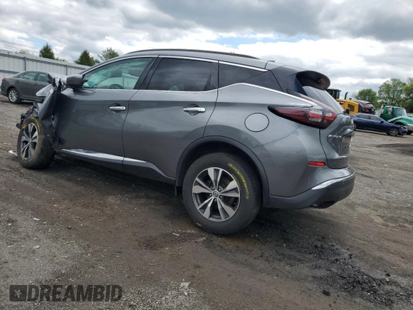 2021 Nissan Murano SV with VIN 5N1AZ2BS1MC139140, listed as a Copart auction lot 55604615 with 84,543 mi miles and Salvage title. Bid and sale history available at DreamBid. Image 2.