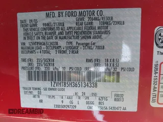 2006 Ford Mustang GT Deluxe with VIN 1ZVHT85H365134338, listed as a IAAI auction lot 41432953 with 49,092 mi miles. Bid and sale history available at carsss.com. Image 9.