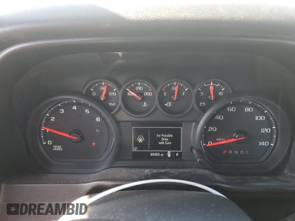 2020 Chevrolet Silverado 1500 Work Truck with VIN 3GCNWAEF9LG416412, listed as a Copart auction lot 45470555 with 86,483 mi miles and Salvage Title. Bid and sale history available at DreamBid. Image 9.