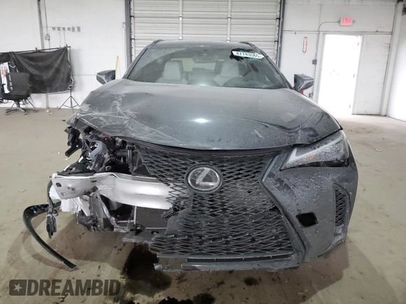 2023 Lexus UX 250h F Sport with VIN JTHB9JBH2P2066473, listed as a Copart auction lot 47743565 with 13,361 mi miles and Salvage Title. Bid and sale history available at DreamBid. Image 5.