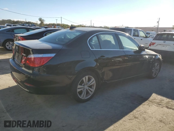 2010 BMW 5 Series 528i xDrive with VIN WBANV1C50AC445260, listed as a Copart auction lot 75600764 with Not Provided miles and Salvage Title. Bid and sale history available at DreamBid. Image 3.