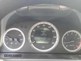 2009 Mercedes-Benz C 300 Sport with VIN WDDGF54X29R083494, listed as a Copart auction lot 58584005 with 189,716 mi miles and Salvage title. Bid and sale history available at DreamBid. Image 9.