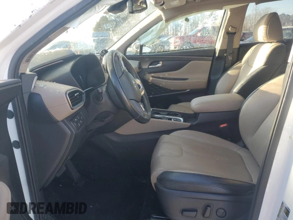 2020 Hyundai Santa Fe SEL with VIN 5NMS3CAA5LH275201, listed as a Copart auction lot 85453704 with 87,400 mi miles and Salvage Title. Bid and sale history available at carsss.com. Image 7.