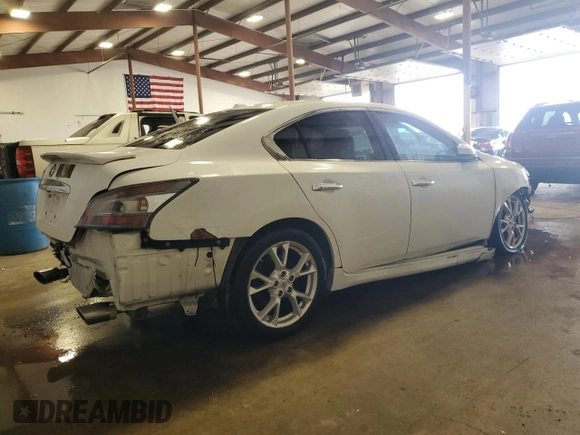 2012 Nissan Maxima S z VIN 1N4AA5AP5CC859118, wystawiony jako Copart lot #56650915 z przebiegiem 144 007 mil mil oraz Szkoda całkowita • Salvage title. Historia ofert i sprzedaży dostępna na DreamBid. Obrazek 3.