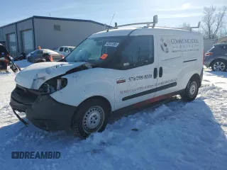 2017 Ram ProMaster City Cargo Van Tradesman with VIN ZFBERFABXH6H13016, listed as a Copart auction lot 47846565 with 0 mi miles and Clean Title. Bid and sale history available at carsss.com. Image 1.