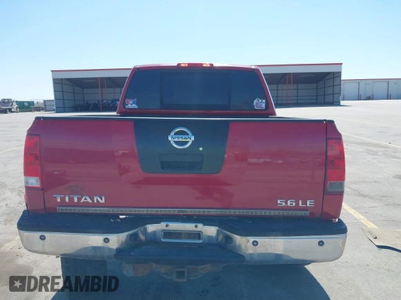 2007 Nissan Titan LE with VIN 1N6BA07B37N234320, listed as a IAAI auction lot 41912632 with 186,035 mi miles. Bid and sale history available at carsss.com. Image 16.