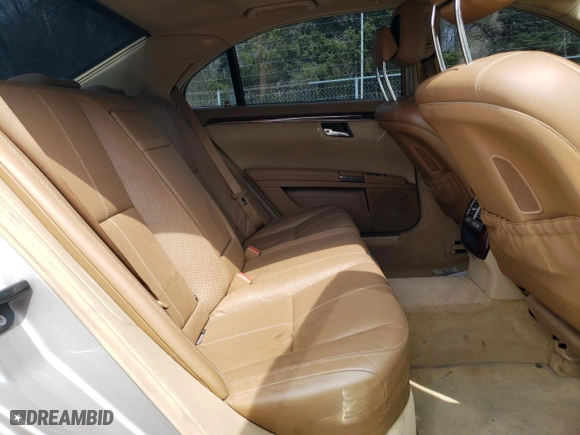 2009 Mercedes-Benz S-Class 5.5L V8 with VIN WDDNG86X99A258406, listed as a Copart auction lot 52609145 with 176,235 mi miles and Clean Title. Bid and sale history available at carsss.com. Image 10.