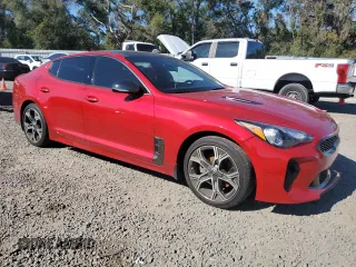 2020 Kia Stinger GT-Line with VIN KNAE15LA1L6084378, listed as a Copart auction lot 82859974 with 83,639 mi miles and Salvage Title. Bid and sale history available at carsss.com. Image 4.