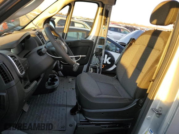 2024 Ram ProMaster Cargo Tradesman with VIN 3C6LRVDG7RE116511, listed as a Copart auction lot 79095424 with 1,636 mi miles and Salvage Title. Bid and sale history available at DreamBid. Image 7.