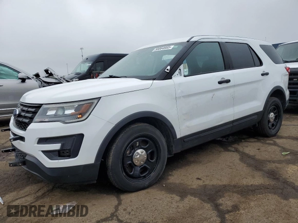 2018 Ford Police Interceptor Utility z VIN 1FM5K8AR8JGC95414, wystawiony jako Copart lot #58064665 z przebiegiem 120 873 mil mil oraz Czysty tytuł • Clean title. Historia ofert i sprzedaży dostępna na DreamBid. Obrazek 1.