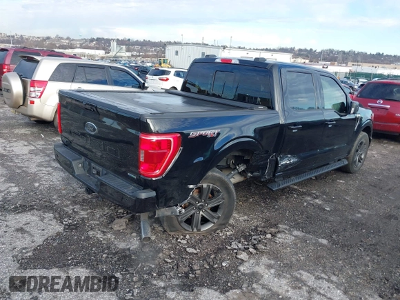 2021 Ford F-150 XL with VIN 1FTEW1EP6MFB74979, listed as a IAAI auction lot 41187461 with 59,707 mi miles. Bid and sale history available at carsss.com. Image 4.