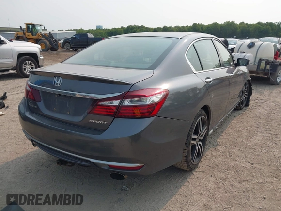 2016 Honda Accord Sport with VIN 1HGCR2F50GA112045, listed as a IAAI auction lot 42411609 with 152,318 mi miles and . Bid and sale history available at DreamBid. Image 4.