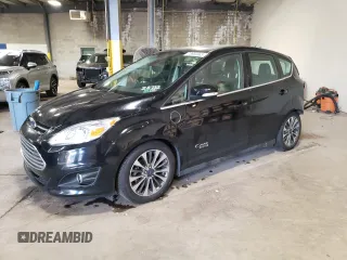 2017 Ford C-Max Energi Titanium with VIN 1FADP5FU1HL106297, listed as a Copart auction lot 73603563 with 68,103 mi miles. Bid and sale history available at carsss.com. Image 1.